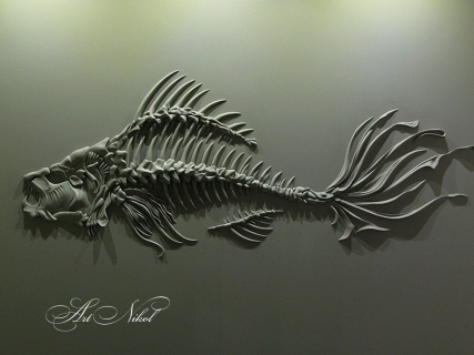 Bas-relief Fish