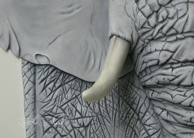 Bas-relief Elephant